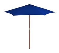 Outdoor Parasol with Wooden Pole Garden Umbrella Canopy Sunshade Tent vidaXL