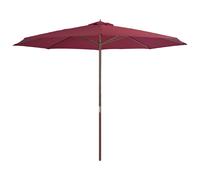 Outdoor Parasol with Wooden Pole Patio Umbrella Balcony Garden Parasol vidaXL