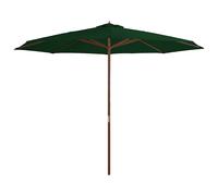 Outdoor Parasol with Wooden Pole Patio Umbrella Balcony Garden Parasol vidaXL