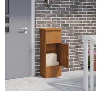 vidaXL Parcel Drop Box Rusty 44.5 x 29 x 110.5 cm Weathering Steel