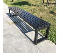 Outdoor Park Bench Weather-Resistant Backless Garden Chair Tinted Wrought Iron Leisure Furniture for Patio Gallery and Courtyard - and Stylish Seating Solution