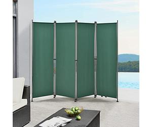 Outdoor partition wall 'Modica' 170x215cm Screen privacy screen Spanish wall garden dark green