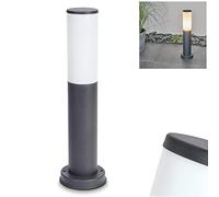 Outdoor Path Light Caserta, Modern Bollard Light Made of Metal/Plastic in Anthracite, Path Light 45,5 cm, Garden lamp with E27 Socket, Garden Lighting IP44, Without Bulbs
