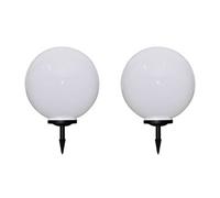 Outdoor Pathway Lamps 2 Pcs Led 50 Cm With Ground Spike