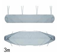 Outdoor Patio Awning Storage Bag with Waterproof Fabric and Dust Cover to Protect Manual Awnings Made from 300D Oxford Cloth with Tie Cord Fastening (2m Gray)