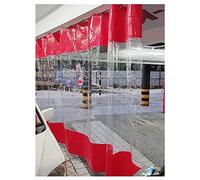 Outdoor Patio Curtain With Clear Tarp Panel - Vinyl & Waterproof Curtain - Weather Resistant - For Pergola, Porch, Gazebos - With Grommets And Metal Hook