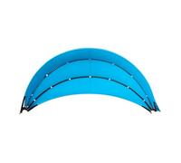 Outdoor Patio Daybed Canopy Replacement Cover - 66'' Round Retractable Sunbed Top for Wicker Rattan Daybeds, Waterproof UV & Fade Resistant, Easy Install with Hook & Loop (Only Canopy Lake Blue)