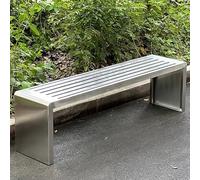 Outdoor Patio Garden Bench 120x40cm - Anti-Rust Aluminum Steel Frame - Stylish Seating for Front Porch, Backyard, Park - Perfect Outdoor Furniture Decor