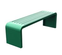 Outdoor Patio Garden Bench, Zinc Steel Weatherproof Metal Park Bench, for Lawn, Yard, Balcony, Backyard, Work Entryway, Load Capacity 660lbs(Yellow,120cm/47in)