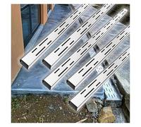 Outdoor Patio Shallow Channel Drain Kit, 39.4inch Long Rectangular Narrow Water Trench Drainage System, Commercial Driveway Sewer Gully Diverter