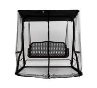 Outdoor Patio Swing Mosquito Netting for 2/3 Seater, Waterproof Polyester Mesh Canopy with er, Garden Hammock Tent Sn (Net Only, Size: 155x125x205cm)