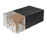 Outdoor Patio Table Cover 330x110x70cm Waterproof Oxford Fabric UV Resistant Windproof Garden Furniture Protector Heavy Duty Table for Outdoor Use