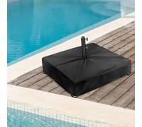 Outdoor Patio Umbrella Base Cover Designed to Shield Umbrella Stands from Weather Elements with Secure Elastic Cord and Zipper Closure (53 * 53 * 13cm)