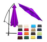Outdoor Patio Umbrella Replacement Canopy, 2/2.3/2.5/2.7/3/3.50m Replacement Parasol Fabric Cover, Umbrella Replacement Top For 6/8 Ribs(Purple,11.4ft (350cm)/8 Ribs)