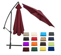 Outdoor Patio Umbrella Replacement Canopy, 2/2.3/2.5/2.7/3/3.50m Replacement Parasol Fabric Cover, Umbrella Replacement Top For 6/8 Ribs(Wine red,7.5ft (230cm)/8 Ribs)