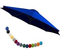 Outdoor Patio Umbrella Replacement Canopy 200cm 250cm 270cm 300cm Polyester Fabric 6 RibsCover for Garden Deck & Terrace& WeatherResistant