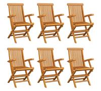 Outdoor Patio Wooden 2 3 4 6 8pcs Folding Garden Chairs Set Teak Wood Seats Seat
