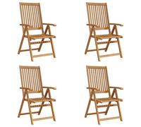 Outdoor Patio Wooden Folding Garden Chairs Set Solid Acacia Wood 2 3 4 6 8 pcs
