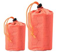 Outdoor pe Aluminum Film Sleeping Bag Storage Bag,Waterproof Sleeping Storage Ba g,2pcs B ags for Adults Sack Compact Adult Sleep Bivouac Hiking Survival Aluminum Film Orange