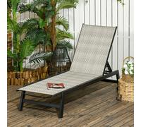 Outdoor PE Rattan Sun Loungers