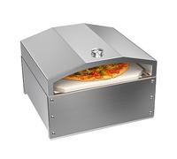 Outdoor Pellet Wood-Fired Pizza Oven- Stainless Steel Pellet Grill Pizza Oven Attachment with 14" Pizza Stone for Most Pellet Grills Traeger/Pit Boss/Camp Chef/Z Grill/RecTec/Green Mountain Grill