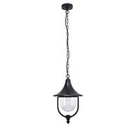 Outdoor Pendant Light, Creative Personality Suspension Light 1-Light Outdoor Hanging Lantern Light In Balck Finish With Clear Glass Ceiling Chandelier Fixture For Outdoor Gardens Change for the