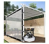 Outdoor Pergola Curtain Clear Plastic Tarp Reinforced Edges Tent Side Panel Curtain for Garden Patio Porch Customizable (Color : CLEAR Size : 16.4x19.68ft/5x6m)