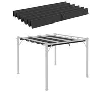 Outdoor Pergola Shade Cover Replacement Canopy for 3 x 3m Pergola Grey