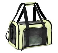 Outdoor Pet Bag, Portable Handheld Shoulder Pet Travelling Carrier, Comfortable And Breathable Cat Dog Squirrel Bag Guinea Pig Hamster Case(Green,S)
