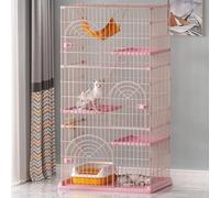 Outdoor Pet Cage Playpen Extra Large Free Space Pet Cabin Indoor Pet House Pet Supplies(Pink,100 * 66 * 180cm)