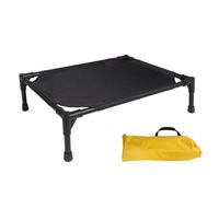 Outdoor Pet Cot - Elevated Dog Bed | Raised Cooling Pets Cots | Raiseds Puppy Beds | Mat With Removable Canopy | Portable Elevateds Dogs Cott Raise Cooling Beds For Large Pets Doggs Cats Camping Beach