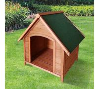 Outdoor Pet Insulated Wooden Dog Puppy Easy Assemble Kennel Elevated Raised Weatherproof Wood Dog Kennel (Apex Roof)