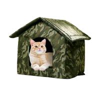 Outdoor Pets Shelter For Cats Dogs - Winter Resistant, Waterproof Cat House Rainproof Dog House | Removable And Washable Cat Villa | Insulated For Outdoors, Winter Soft Warm Coldproof Pet House