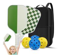 Outdoor Pickleball Paddles with Balls & Bag | Pickleball Rackets with Anti-Slip Handle and Honeycomb Core for Teens, Pickleball Paddles and Pickleball Balls, Blade Set