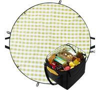 Outdoor Picnic Blanket - Group Activity Rug 124cm - Transformable Picnic Blanket - Suitable for the Lawn, Park, Music Festival, Camping, Stadium, Grass, It and Living Room