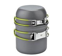 Outdoor Picnic Cookware Set with Non Stick Pot and Pans, 1-2 People Camping Hiking Backpacking Cooking Stove Pot Combination Portable Field Tableware… (cookware set(no stove))