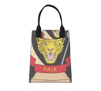 Outdoor Picnic Democratic Republic of The Congo National Emblem Lunch Bag Women Men Insulated Tote Bag Reusable Lunch Box for Men Insulated Tote Cooler Box for Adults Kids