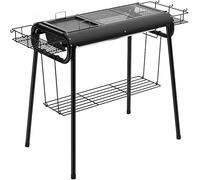 Outdoor Picnic Grill, Folding Camping BBQ Grill, Portable Lightweight Grill with Storage Bag, Charcoal Grill for Outdoor, Beach Vacation, Family Travel, Pool Party