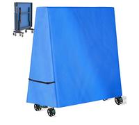 Outdoor Ping Pong Table Cover, 600D Waterproof Sunproof Indoor & Outdoor Fits Universal Folding Tables and Flat 9x5 FT Tables Tennis