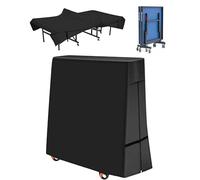 Outdoor Ping Pong Table Cover, 600D Waterproof Sunproof Indoor & Outdoor Fits Universal Folding Tables and Flat 9x5 FT Tables Tennis