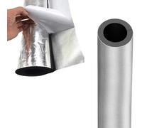 Outdoor Pipe Insulation - 43/48/89mm ID, with Aluminum Foil Antifreeze Foam Pipe Lagging, 95cm Long, 15/20/30mm Thickness, Waterproof, Prevent Water Pipe Freezing(1-5/7"*0.79"-3.1Ft)