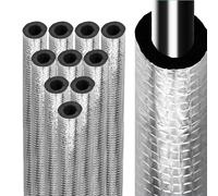 Outdoor Pipe Insulation Foam, Air Conditioner Pipe Insulations, 10 Pieces with 15.75x1.57 Inches, Freeze Protection Cover for Sprinkler, Water, Heater, Ac, Garden, Yard, Backyard, Courtyard