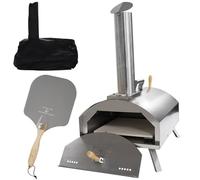 Outdoor Pizza Oven Stainless Steel - INCLUDES Rain cover, Pizza Peel & Stone - Wood Fired Pizza Ovens Pellet Pizza Oven Outdoor Portable