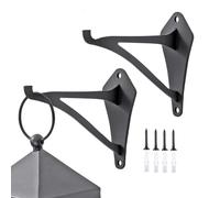 Outdoor Plant Hangers, Hanging Basket Bracket, | Set of 2 Rebellious Planter Brackets, Decorative Wall Hooks for Bird Feeders, Plant Wall Mounts, Baskets