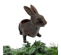 Outdoor Planter | Cute Decorative Container with Rabbit Design - 7 by 9 by 14 Inch Rabbit Planter for Indoor Plants,for Indoor Outdoor Living Room Garden Window Hog
