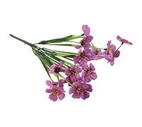 Outdoor Plastic Flower Arrangements for Porch and Garden, Artificial Plants for Year Round Beauty (Purple)