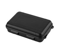 Outdoor Plastic Waterproof Shockproof Box Airtight Survival Case Container Storage Carry Box Outdoor Survival Set Box(Black)