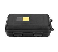 Outdoor Plastic Waterproof Shockproof Box, Watertight Storage Box Camping Box Storage Outdoor Survival Waterproof Equipment Sealed Box Dustproof Pressure-Proof(Black Small)