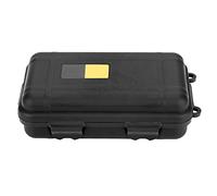 Outdoor Plastic Waterproof Shockproof Box, Watertight Storage Box Camping Box Storage Outdoor Survival Waterproof Equipment Sealed Box Dustproof Pressure-Proof(Black Small)