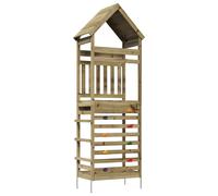 Outdoor Play Tower Natural Set Children's Garden Playhouse Rustic Style vidaXL